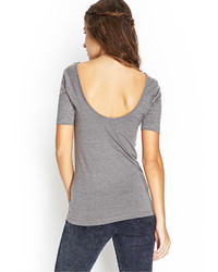 Forever 21 Fitted Scoop Neck Tee