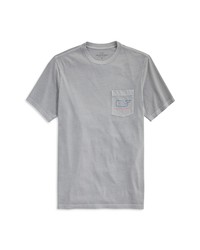 Vineyard Vines Gart Dyed Pocket Logo Cotton Graphic Tee