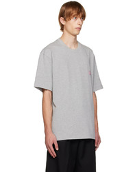 Solid Homme Gray Embroidered T Shirt