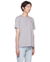 Comme Des Garcons Play Gray Heart T Shirt