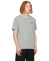 Off-White Gray Helvetica Slim T Shirt