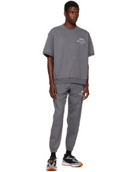 CARHARTT WORK IN PROGRESS Gray New Balance Edition Short Sleeve Sweatshirt