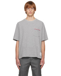 Thom Browne Gray Pocket T Shirt