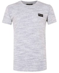 Nicce Grey And Blue Space Dye T Shirt