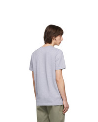 A.P.C. Grey Carhartt Wip Edition Fire T Shirt