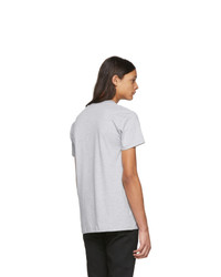 Naked and Famous Denim Grey Circular Knit T Shirt
