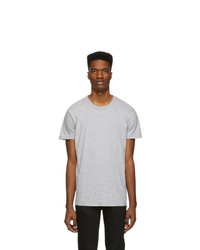 Naked and Famous Denim Grey Circular Knit T Shirt