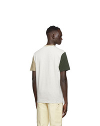 Aimé Leon Dore Grey Colorblocked T Shirt