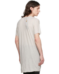 Boris Bidjan Saberi Grey Cotton T Shirt