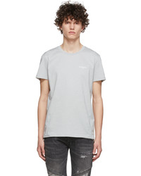 Balmain Grey Cotton T Shirt