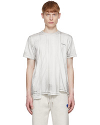 Ader Error Grey Cotton T Shirt