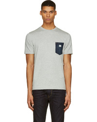 Diesel Grey Denim Pocket T Elicio T Shirt