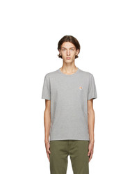 MAISON KITSUNÉ Grey Fox Head T Shirt