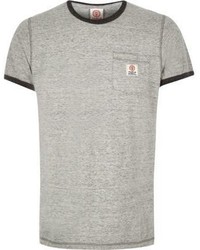 River Island Grey Franklin Marshall Ringer T Shirt