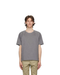 Thom Browne Grey Interlocking Stripe T Shirt