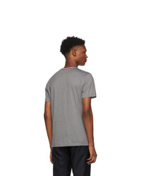 Moncler Grey Maglia Contrast Collar T Shirt