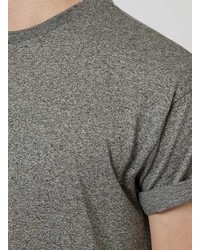Topman Grey Muscle Fit Roller T Shirt