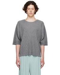 Homme Plissé Issey Miyake Grey Polyester T Shirt