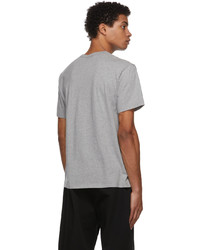 MAISON KITSUNÉ Grey Profile Fox Patch Pocket T Shirt