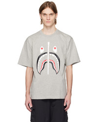BAPE Grey Shark T Shirt