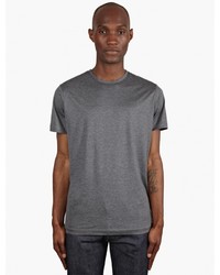 Sunspel Grey Short Sleeve Crew Neck T Shirt