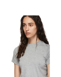 Thom Browne Grey Side Slit Relaxed Fit T Shirt