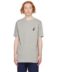 Off-White Grey Slim Degrade Arrow T Shirt