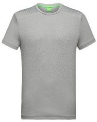 Hugo Boss Tarsos Tech Jacquard T Shirt L Grey