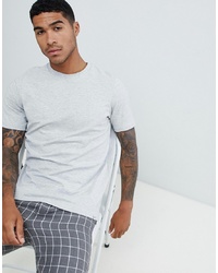 Pull&Bear Join Life Basic T Shirt In Grey