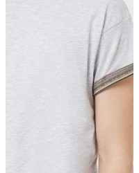 Topman Light Grey Marl Tribal Print Roller T Shirt