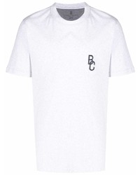 Brunello Cucinelli Logo Embroidered T Shirt
