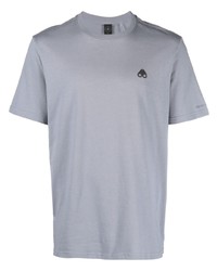 Moose Knuckles Logo Patch Cotton T Shirt