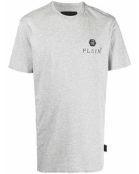 Philipp Plein Logo Plaque Cotton T Shirt