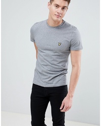 Lyle & Scott Logo T Shirt In Grey Marl
