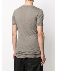 Rick Owens Long Line Cotton T Shirt