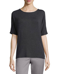 Vince Luxe Ribbed Crewneck Tee