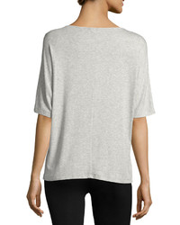 Vince Luxe Ribbed Crewneck Tee