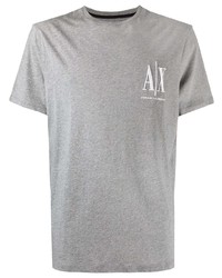 Armani Exchange Monogram Print Cotton T Shirt