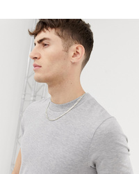 Collusion Muscle Fit T Shirt In Grey Marl