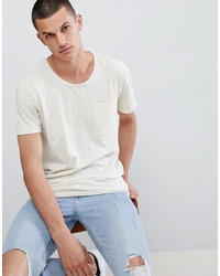 Jack & Jones Originals Longline T Shirt With Drop Panel And Pocket