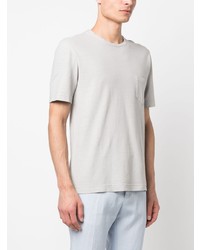 Drumohr Patch Pocket Cotton Linen T Shirt