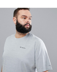 Columbia Plus Size Zero Rules Technical Logo T Shirt In Grey Grey