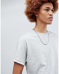 ASOS DESIGN Relaxed T Shirt With Cuff Tipping
