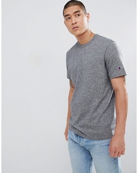 Champion Reverse Weave T Shirt With Small Logo In Stone Marl