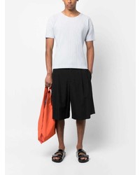 Homme Plissé Issey Miyake Ribbed Round Neck T Shirt