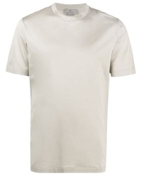 Canali Round Neck Cotton T Shirt