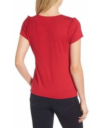 Chelsea28 Ruffle Cap Sleeve Tee