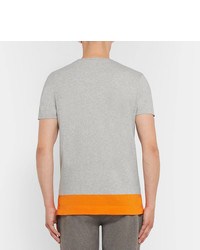 Orlebar Brown Sammy Colour Block Mlange Cotton Jersey T Shirt