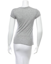 L'Agence Scoop Neck T Shirt