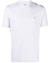 Brunello Cucinelli Slim Cut Cotton Jersey T Shirt